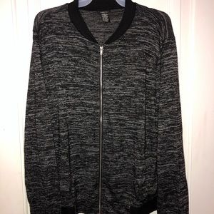 black and grey jacket w no hood